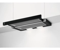 Ištraukiamas juodos spalvos gartraukis Electrolux LFP326FB