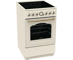 Gorenje | Cooker | GECS5B70CLI | Hob type Vitroceramic | Oven type Electric | rusvai gelsvas | Plotis 50 cm | Gylis 59.4 cm | 70 L
