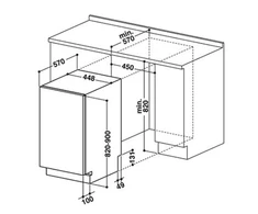 Indaplovė Whirlpool WSIO 3T223 PCE X