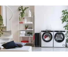Hoover | HWP610AMBC/1-S | Skalbimo mašina | Energy efficiency class A | Front loading | Skalbimo talpa 10 kg | 1600 RPM | Gylis 59 cm | Plotis 60 cm | Ekranas | LCD | Steam function | Wi-Fi | Baltas