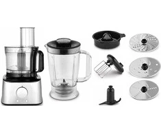 Virtuvinis kombainas KENWOOD Multipro Compact FDM301SS, 800W, 2 greičiai + impulsas, Nerūdijantis plienas peilių geležtės, Inox spalva