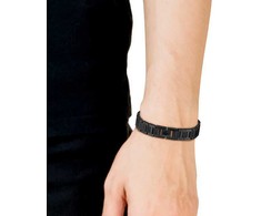 Lacoste Men´s juodas Metropole steel bracelet 2040119