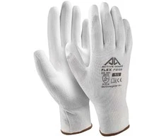 Active Gear Baltos poliuretano pirštinės M