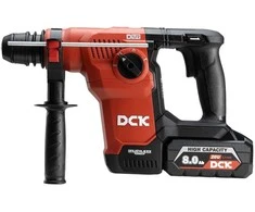 Akumuliatorinis bešepetėlinis perforatorius SDS+, 3,6J, 20V, KRH20V-28R2K, DCK (2x8,0Ah akumuliatorius, įkroviklis)