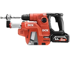 Akumuliatorinis bešepetėlinis perforatorius su nusiurbimu SDS+, 2,6J , 20V, KRHDE20V-26R2KIT, DCK (2x8,0Ah akumuliatorius, įkroviklis)
