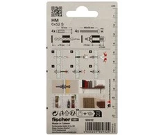Ankeris Fischer, GKP 6x52, 4 vnt.