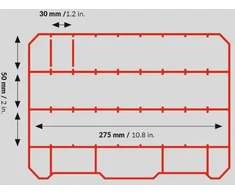Q-Brick Dėžė smulkmenoms QBRICK Regular Organizer Compact L, Juoda