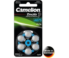 Elementai, A675/DA675/ZL675, 1,4V, CAMELION, 6 vnt.