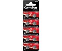 Elementas be gyvsidabrio, AG10 / LR54 / LR1130 / 389 / BP10, 1,5 V, CAMELION, 10 vnt.
