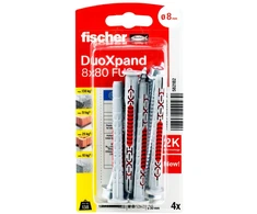 Fischer DuoXpand kaištis su varžtu 8x80 FUS, 4 vnt.