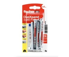 Fischer DuoXpand kaištis su varžtu 8x80 FUS, 4 vnt.