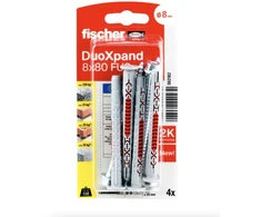 Fischer DuoXpand kaištis su varžtu 8x80 FUS, 4 vnt.