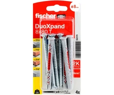 Fischer DuoXpand kaištis su varžtu 8x80 T, 4 vnt.