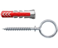 Fischer Kaiščiai DUOPOWER su O formos kabliu 6x30, 4 vnt.