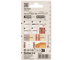 FISCHER kaiščiai su varžtais SX Plus S, 5x25 mm, 20 vnt.