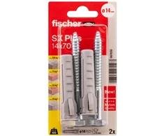FISCHER kaiščiai su varžtais SX Plus S, 14x70 mm, 2 vnt.