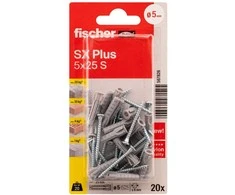 FISCHER kaiščiai su varžtais SX Plus S, 5x25 mm, 20 vnt.