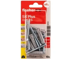 FISCHER kaiščiai su varžtais SX Plus S, 8x40 mm, 10 vnt.