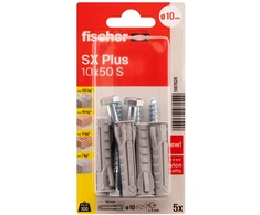 FISCHER kaiščiai su varžtais SX Plus S, 10x50 mm, 5 vnt.