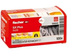 Fischer Univers. kaišt. SX Plus 5x25 mm, 100 vnt.