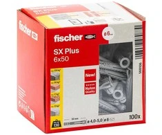Fischer Univers. prailg. kaišt. SX Plus 6x50 mm, 100 vnt.