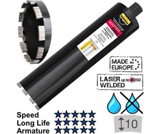 Grąžtas Deimantinė karūna, DBK 192 x 450 mm, SAMEDIA