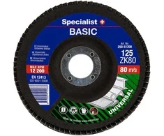 Grąžtas Irwin SPECIALIST+ lapelinis šlif. diskas BASIC ZK80, 125 mm