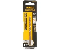 Grąžtas metalui HEX 1/4, 5,0 mm, DeWALT