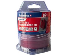Grąžtas SPECIALIST+ deimantinė gręžimo karūna PREMIUM, 82 mm