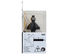 Grąžtas Stanley Freza TCT, nuožulni 45, 28,6 x 9 mm