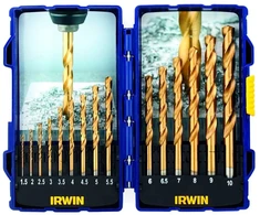 Irwin Grąžtų rinkinys HSS Titanium 1-10 mm 15 vnt.