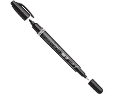 Žymeklis Irwin DURA-INK dvigubas antgalis, 0,7 mm, juodas