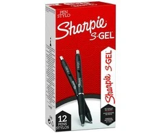 Irwin Rašiklis „Sharpie S-GEL", juodas
