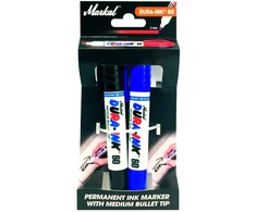 Markal Žymekliai „Dura-Ink 60“, juodi ir mėlyni