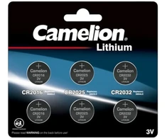 Mikro ličio elementų rinkinys 2xCR2032, 2xCR2025, 2xCR2016, 3V, CAMELION, 6 vnt.