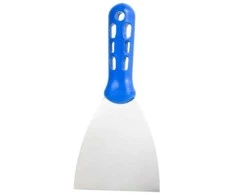Nerūdijančio plieno glaistyklė su plastikine rankena 100 mm. KUBALA
