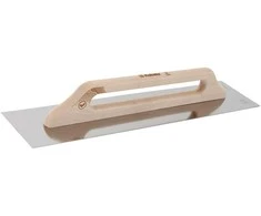Nerūdijančio plieno trintuvė su medine rankena 130x480 mm, KUBALA