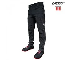 Pesso Darbo kelnės STRETCH Mercury, juodos C48