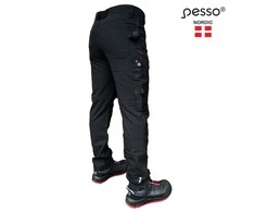 Pesso Darbo kelnės STRETCH Mercury, juodos C48