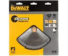 Pjov. diskas medienai DeWalt 216mmx30mm 80T