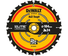Pjov. diskas medienai DeWalt ELITE CSB 184x16mm 24T