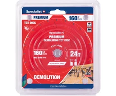 Pjovimo diskas 160x24Tx20mm, Demolition PREMIUM, SPECIALIST+
