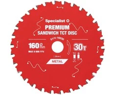 Pjovimo diskas 160x30Tx20mm, Sandwich PREMIUM, SPECIALIST+