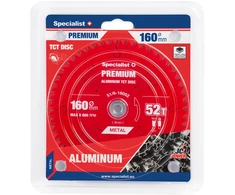 Pjovimo diskas Specialist+ LTA1605220-T; 160x20x1,2 mm; Z52; 0°