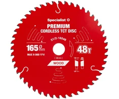 Pjovimo diskas SPECIALIST+ Cordless 165x48Tx20mm