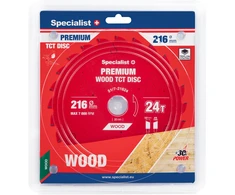 Pjovimo diskas Specialist+ LMS2162430-T; 216x30x1,4 mm; Z24; 5°