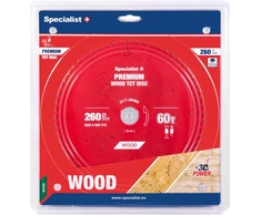 Pjovimo diskas Specialist+ LMS2606030-T; 260x30x1,6 mm; Z60; 5°