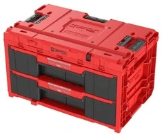 Q-Brick QBRICK ONE įrankių dėžė su 2 stalčiais 2.0 Raudonas