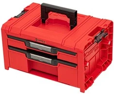 Q-Brick QBRICK PRO įrankių dėžė su 2 stalčiais 2.0 EXPERT Raudonas