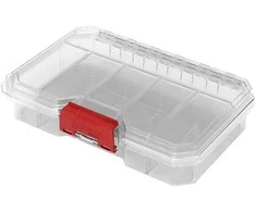 Q-Brick Vidutinio dydžio smulkmenų dėtuvė, skaidri, QBRICK